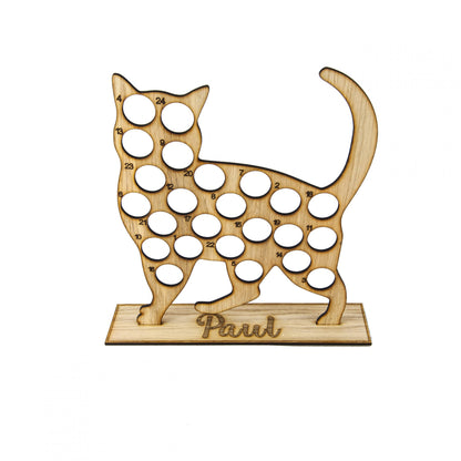 Personalised Christmas cat advent calendar