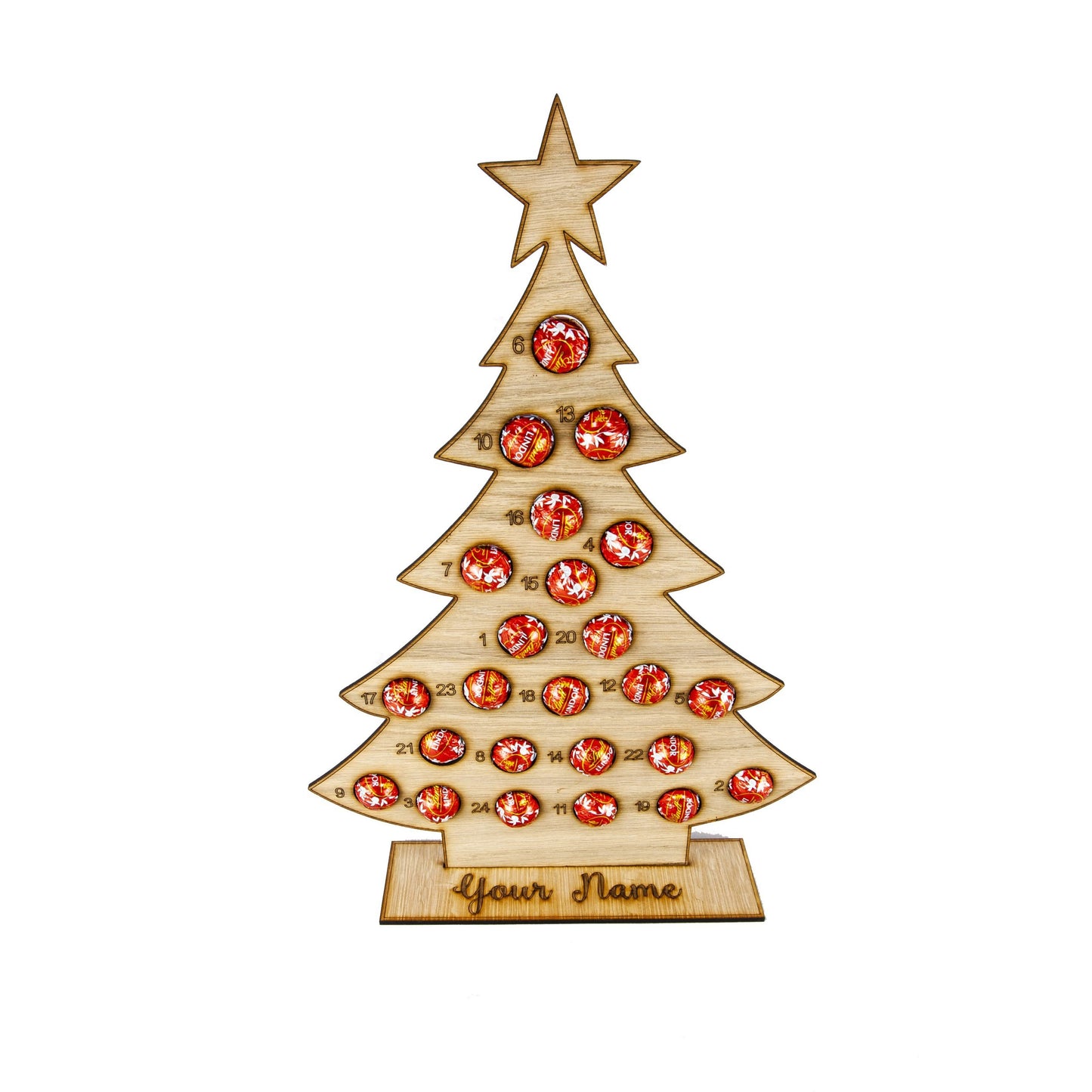 Personalised Christmas Lindt Lindor advent calendar