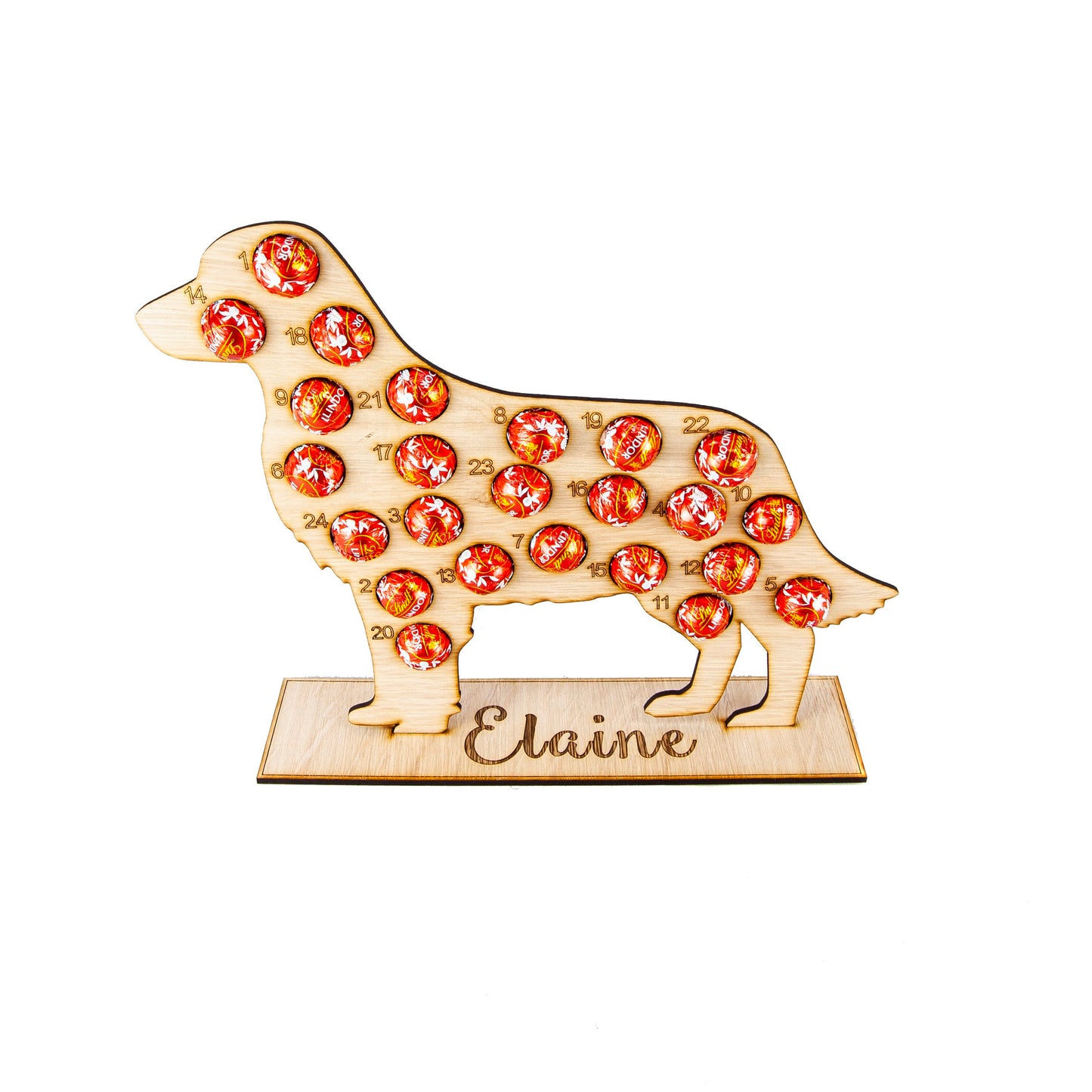 Personalised Christmas Spaniel dog advent calendar