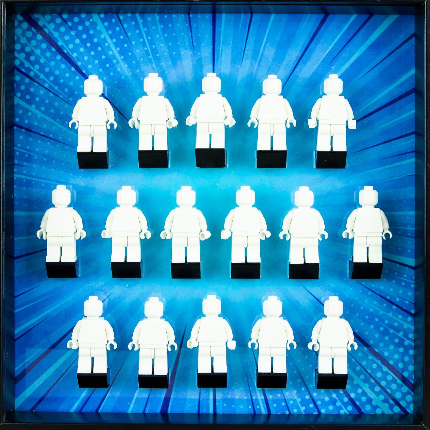 Blue DC minifigure series acrylic frame Insert