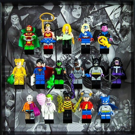 Grey DC minifigure series acrylic frame Insert