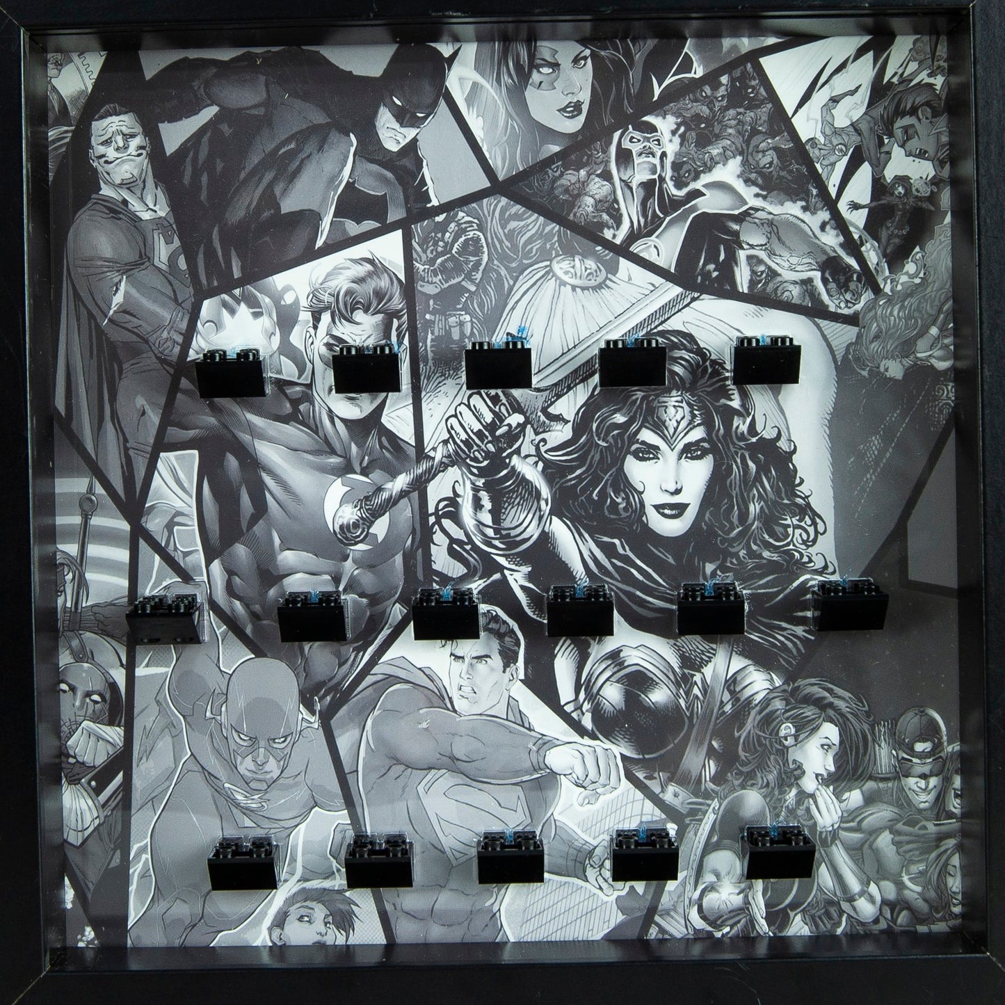 Grey DC minifigure series acrylic frame Insert