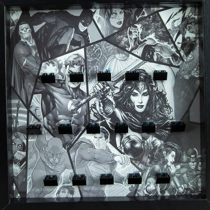 Grey DC minifigure series acrylic frame Insert