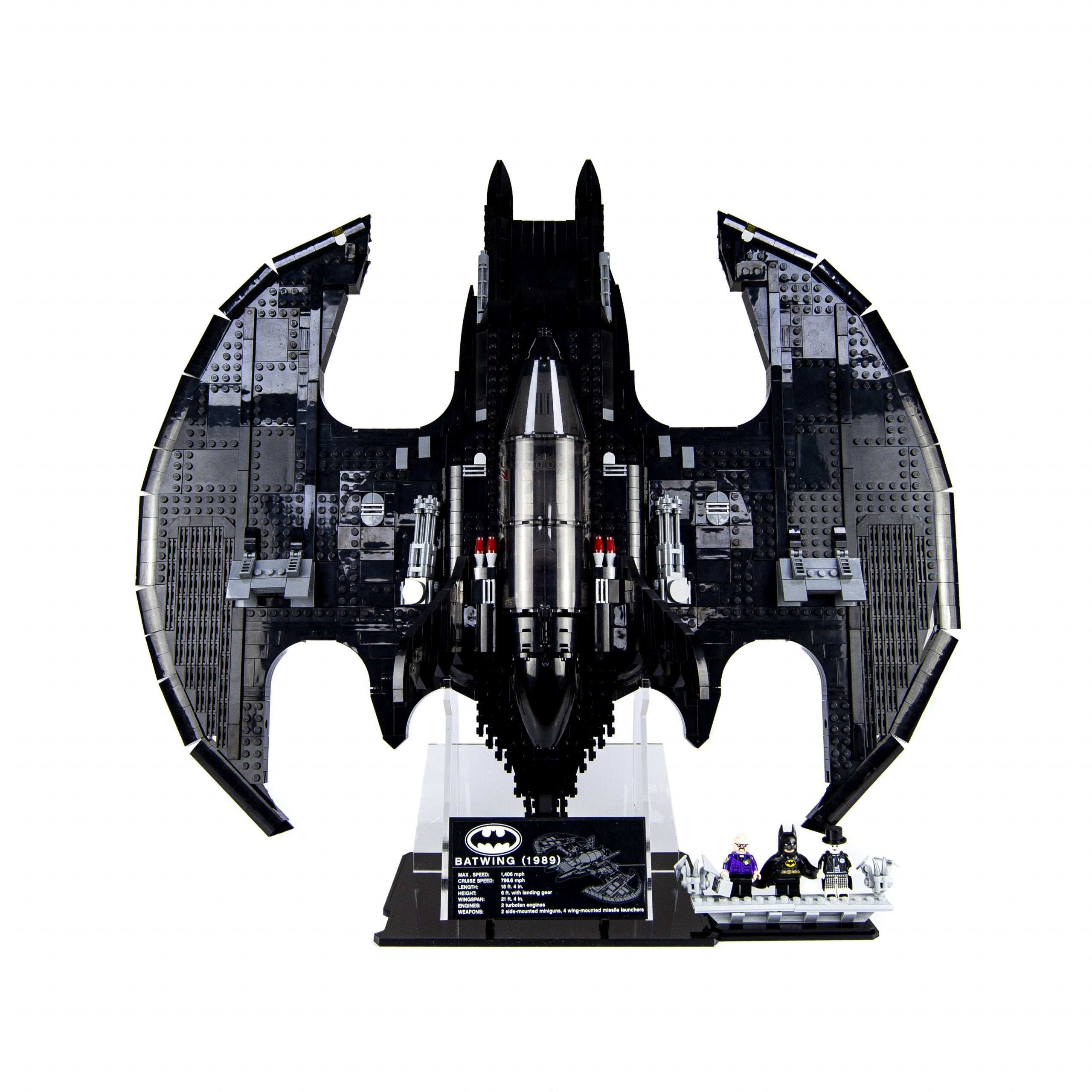 Acrylic Display Stand for LEGO 1989 Batwing 76161 – Laser Frame