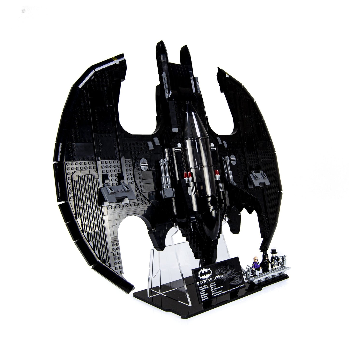 Acrylic Display Stand for LEGO 1989 Batwing 76161