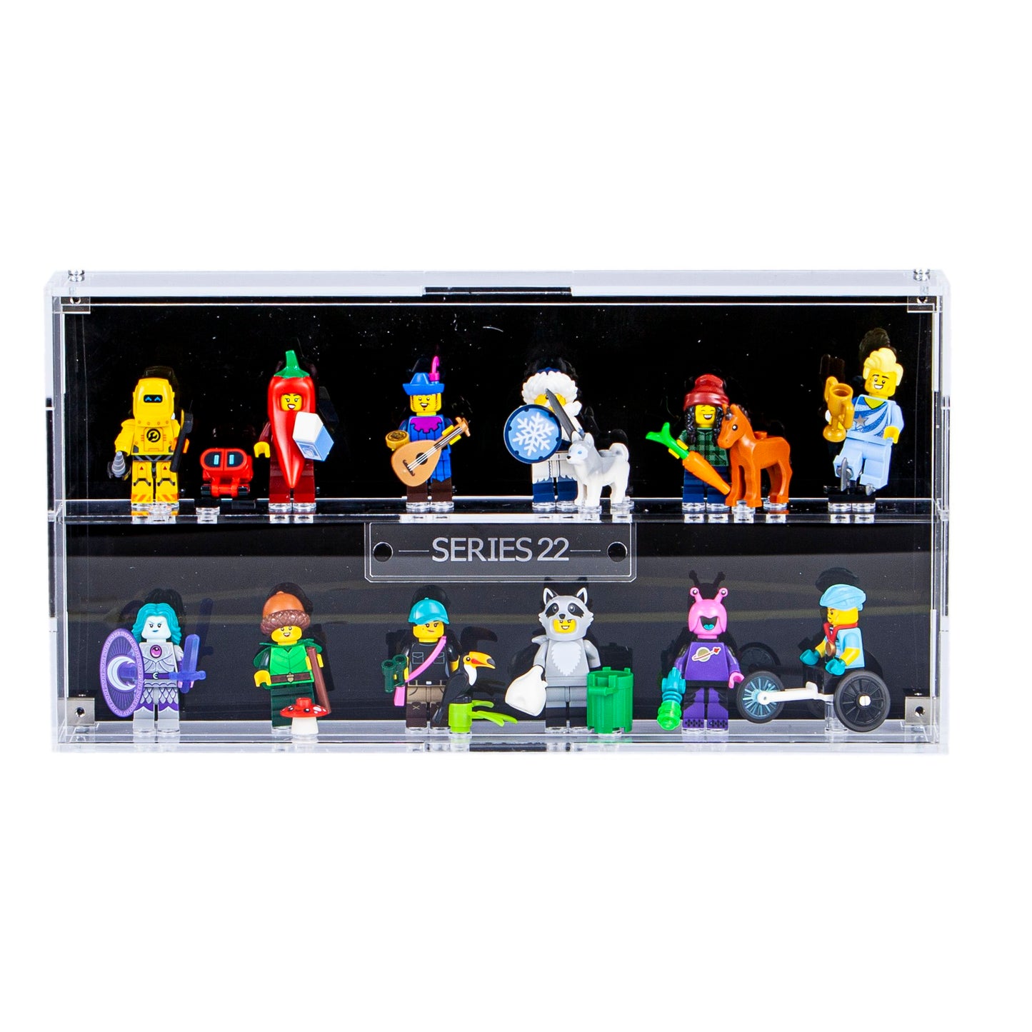 Full set of Acrylic Display Cases for LEGO Minifigures Series 1-24