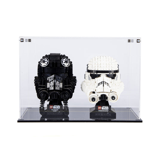 Acrylic Display Case for 2 LEGO Helmets