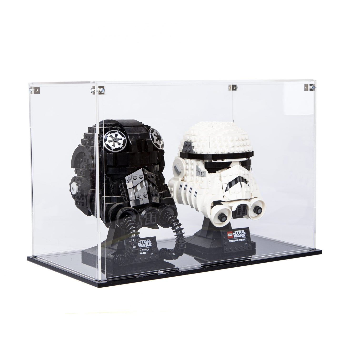 Acrylic Display Case for 2 LEGO Helmets