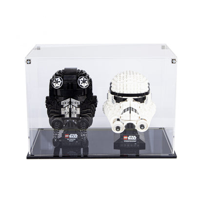Acrylic Display Case for 2 LEGO Helmets