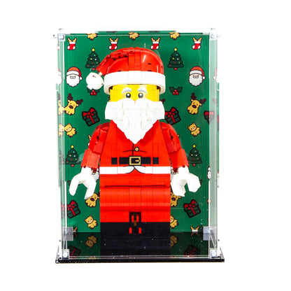 Premium Acrylic Case for the LEGO Up-Scaled Santa Minifigure 40820