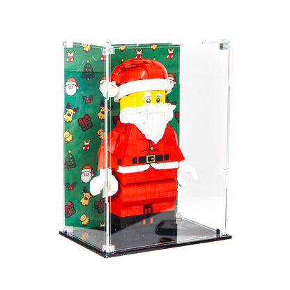 Premium Acrylic Case for the LEGO Up-Scaled Santa Minifigure 40820
