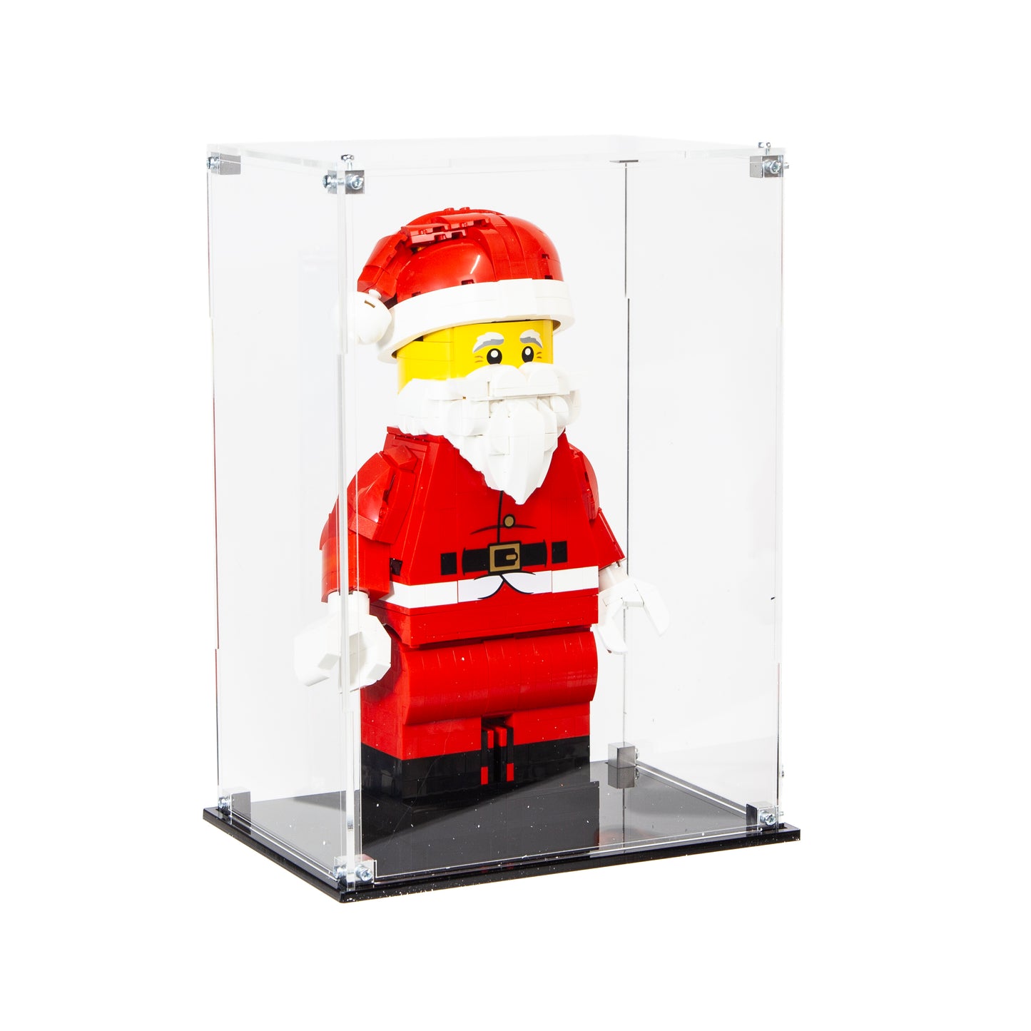 Premium Acrylic Case for the LEGO Up-Scaled Santa Minifigure 40820