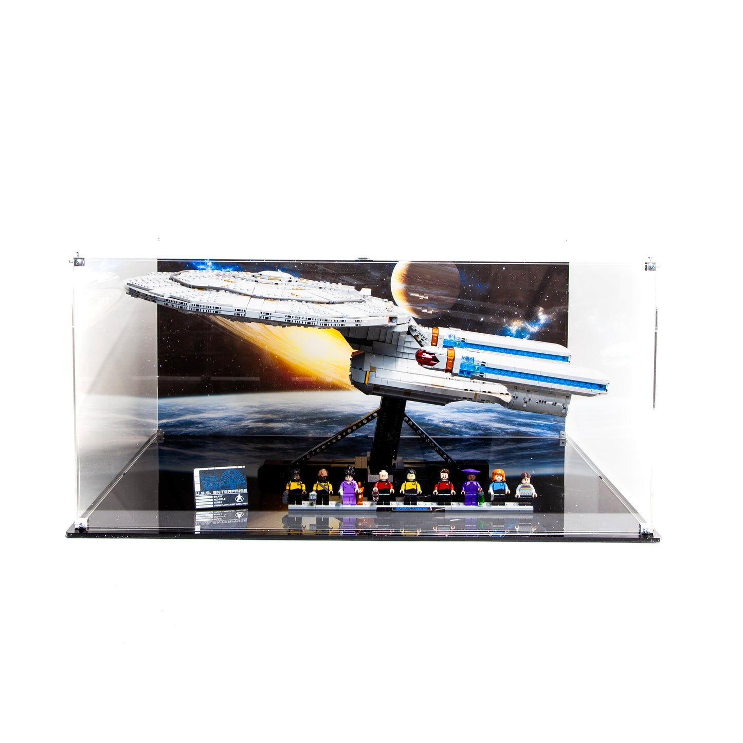 Premium Acrylic Display Case for LEGO Star Trek: U.S.S. Enterprise NCC-1701-D 10356