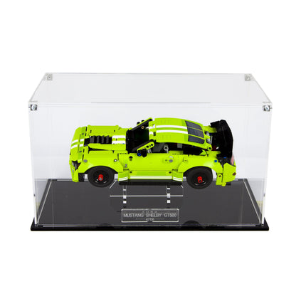 Acrylic Display Case With Internal Stand For LEGO Ford Mustang Shelby® GT500® 42138