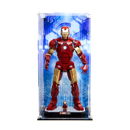 Acrylic Display Case for the LEGO® Iron Man Mark 3 Collectors' Edition 76344