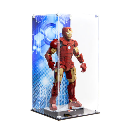 Acrylic Display Case for the LEGO® Iron Man Mark 3 Collectors' Edition 76344