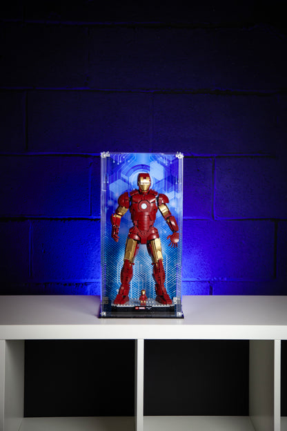 Acrylic Display Case for the LEGO® Iron Man Mark 3 Collectors' Edition 76344