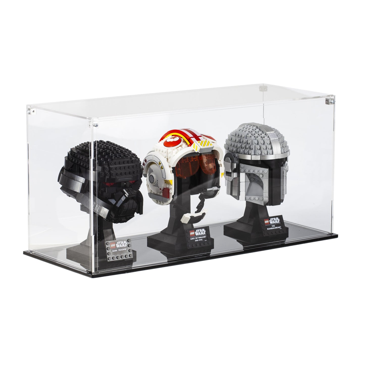 Acrylic Display Case For 3 LEGO® Helmets