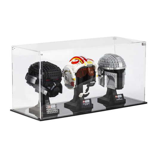 Acrylic Display Case For 3 LEGO® Helmets