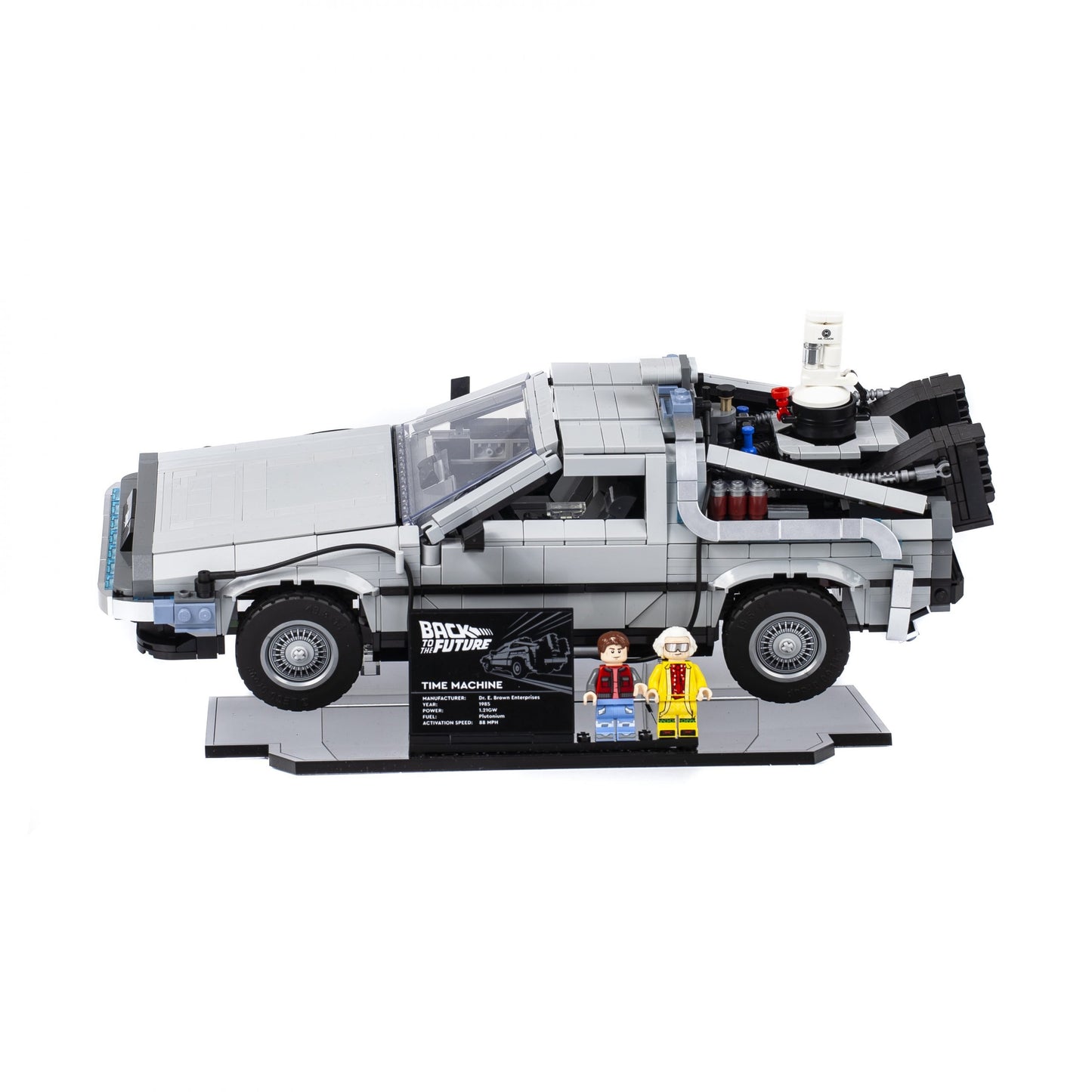 Acrylic Display Stand for the LEGO® Back to the Future Time Machine 10300