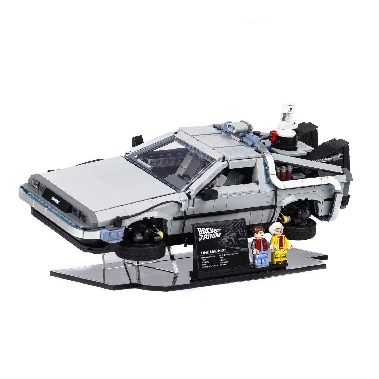 Acrylic Display Stand for the LEGO® Back to the Future Time Machine 10300