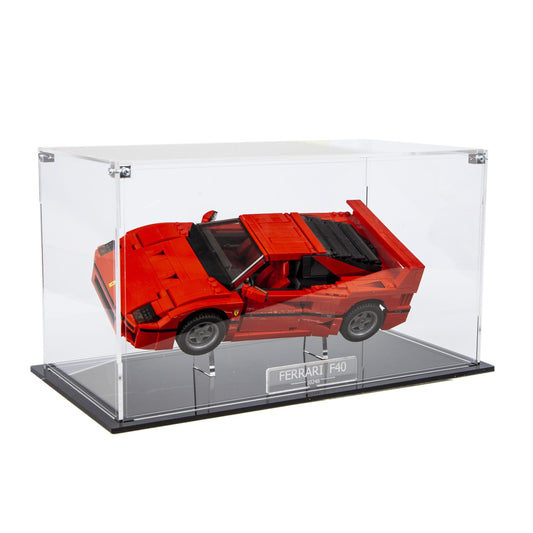Acrylic Stackable Display Case With Internal Stand For LEGO Ferrari F40 10248