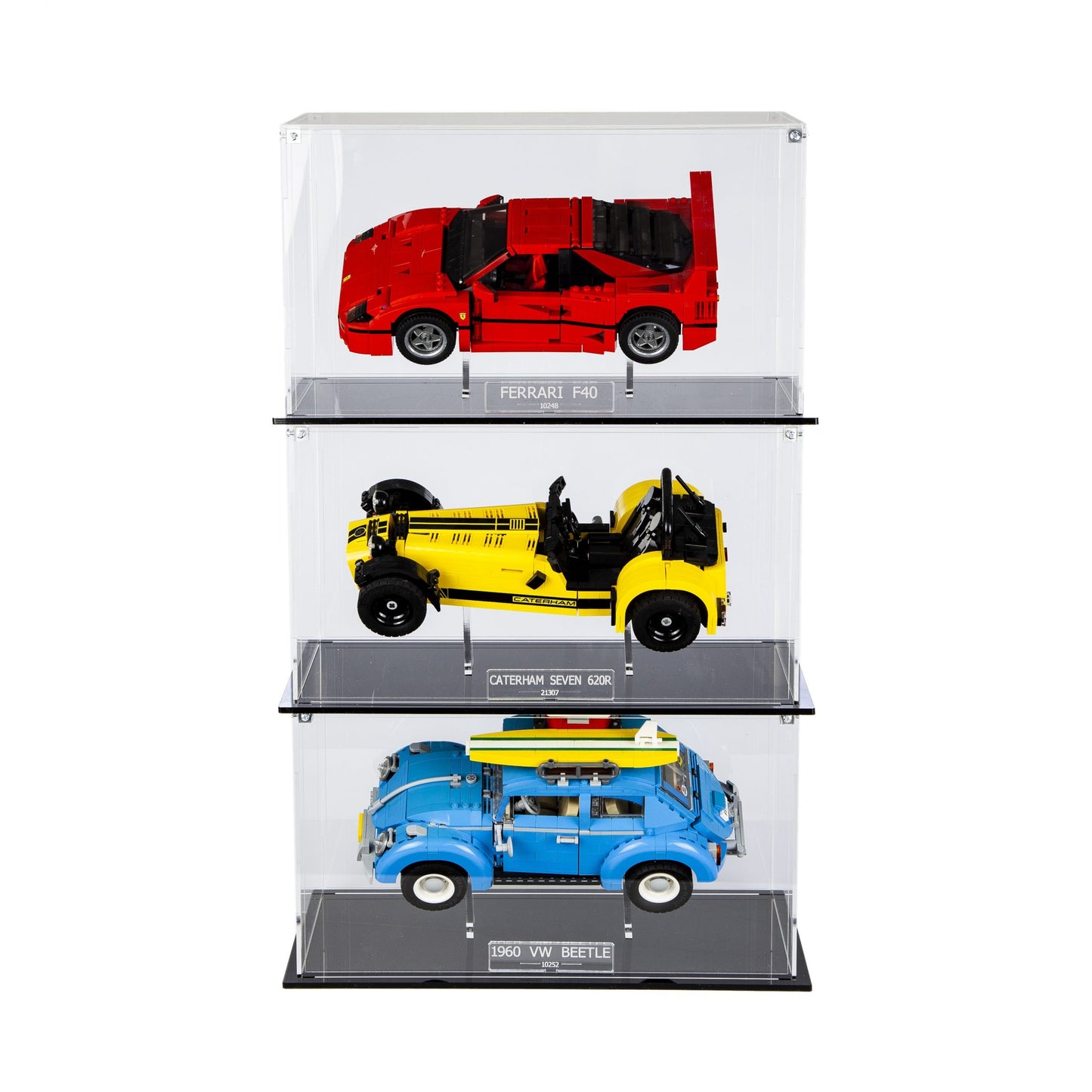 Acrylic Stackable Display Case With Internal Stand For LEGO Ferrari F40 10248