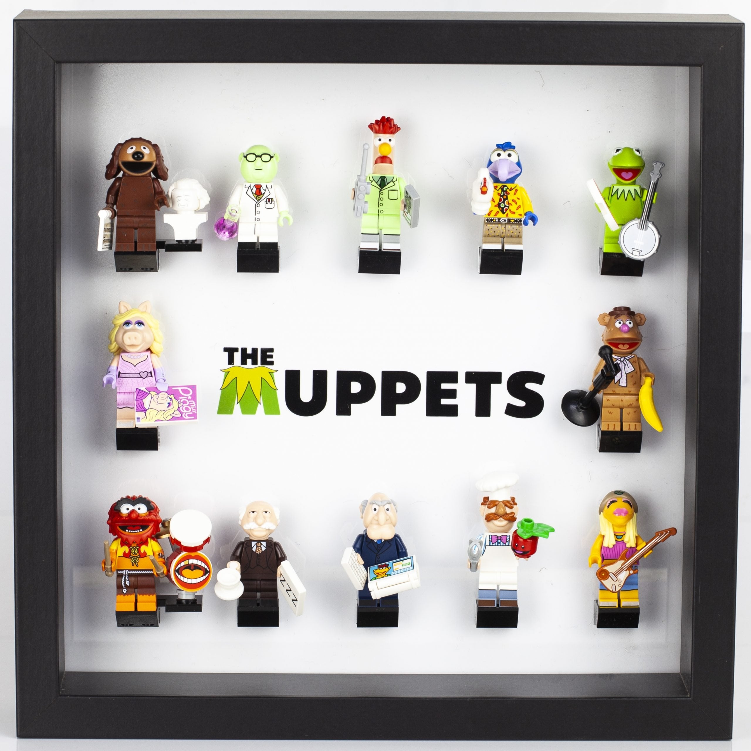 Acrylic Frame Insert for The muppets minifigure series White – Laser Frame