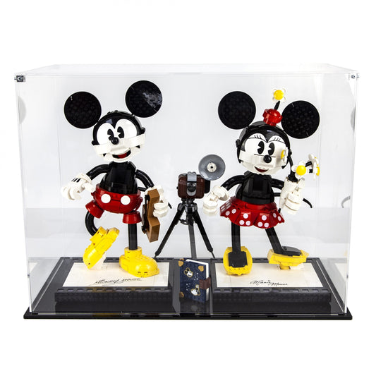 Acrylic Display Case for the LEGO® Mickey Mouse & Minnie Mouse Buildable Characters 43179