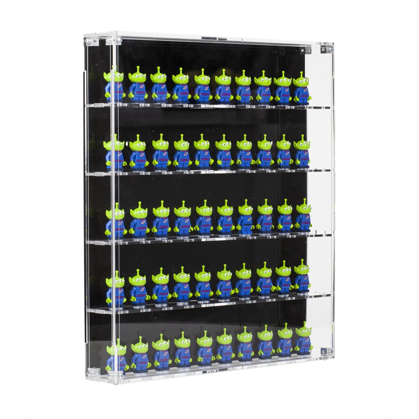 Wall mounted Acrylic Display Case for 50 Minifigures