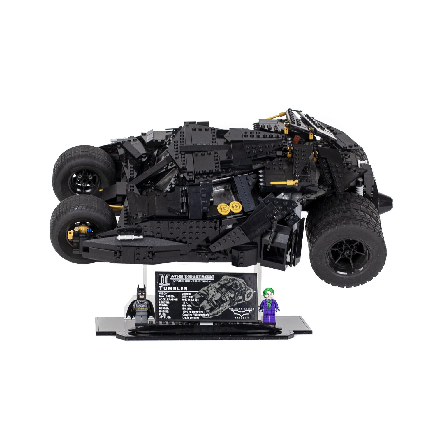 Acrylic Display Stand for LEGO Batman Tumbler 76023