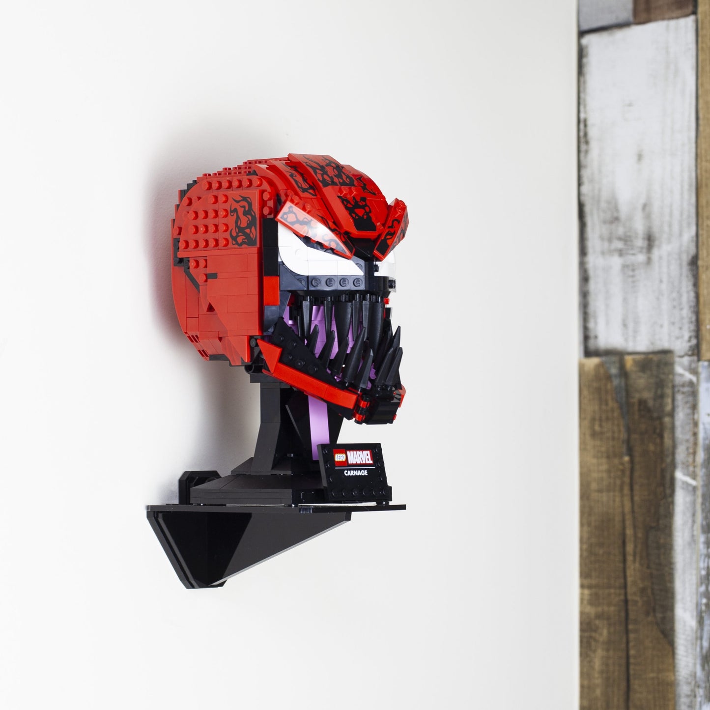 Acrylic Wall Display Stand For The LEGO Helmet Collection