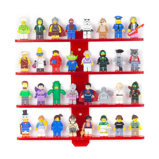 Limited Edition Coloured Wall mounted minifigure stand