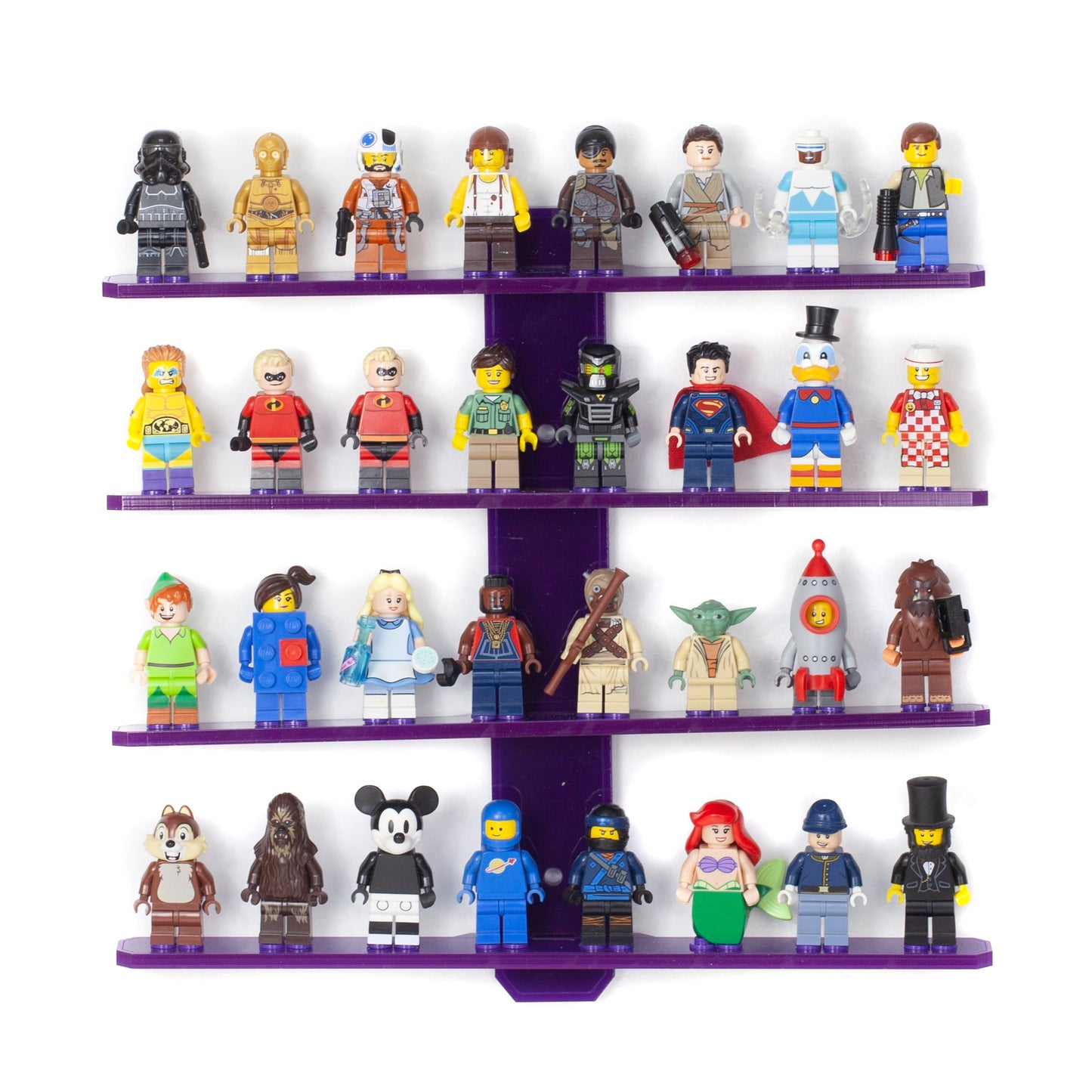 Limited Edition Coloured Wall mounted minifigure stand