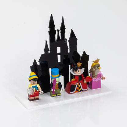 Acrylic Castle Minifigure Display stand for LEGO Minifigures
