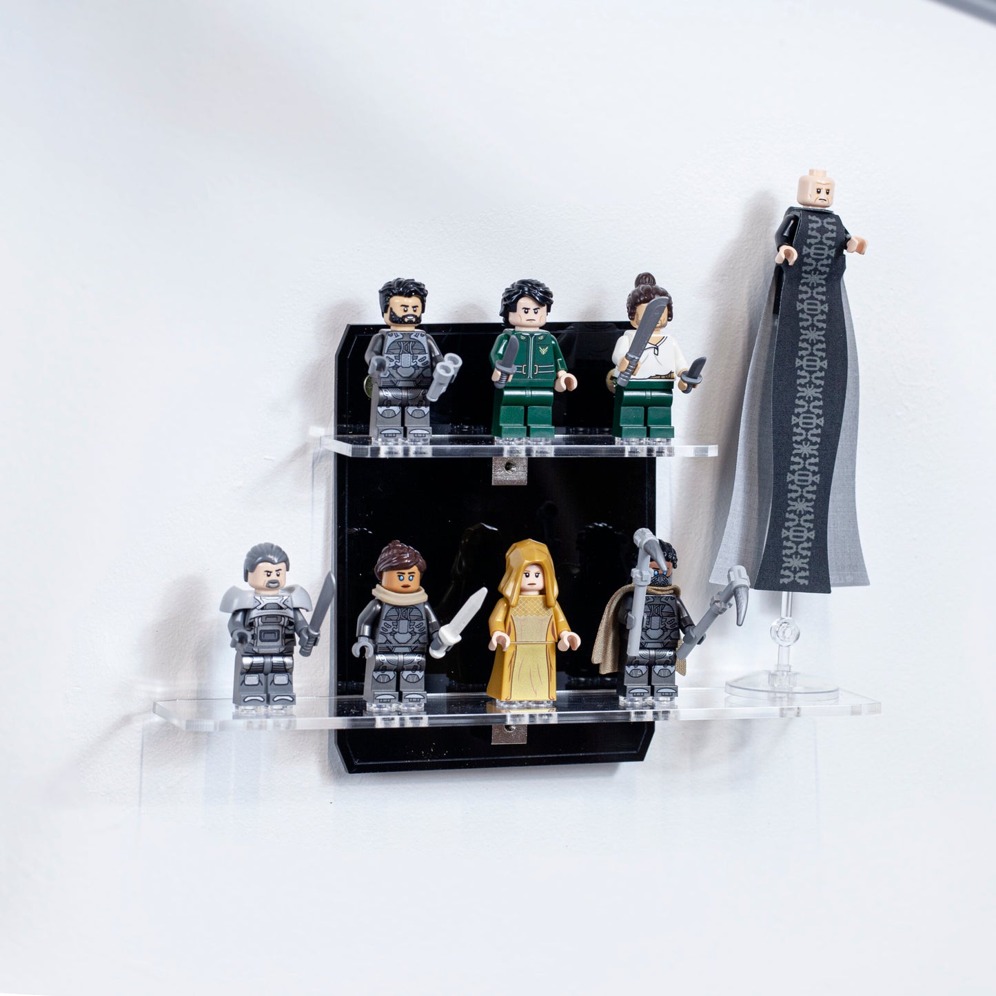 Wall mounted display stand For LEGO Icons Dune Atreides Royal Ornithopter 10327