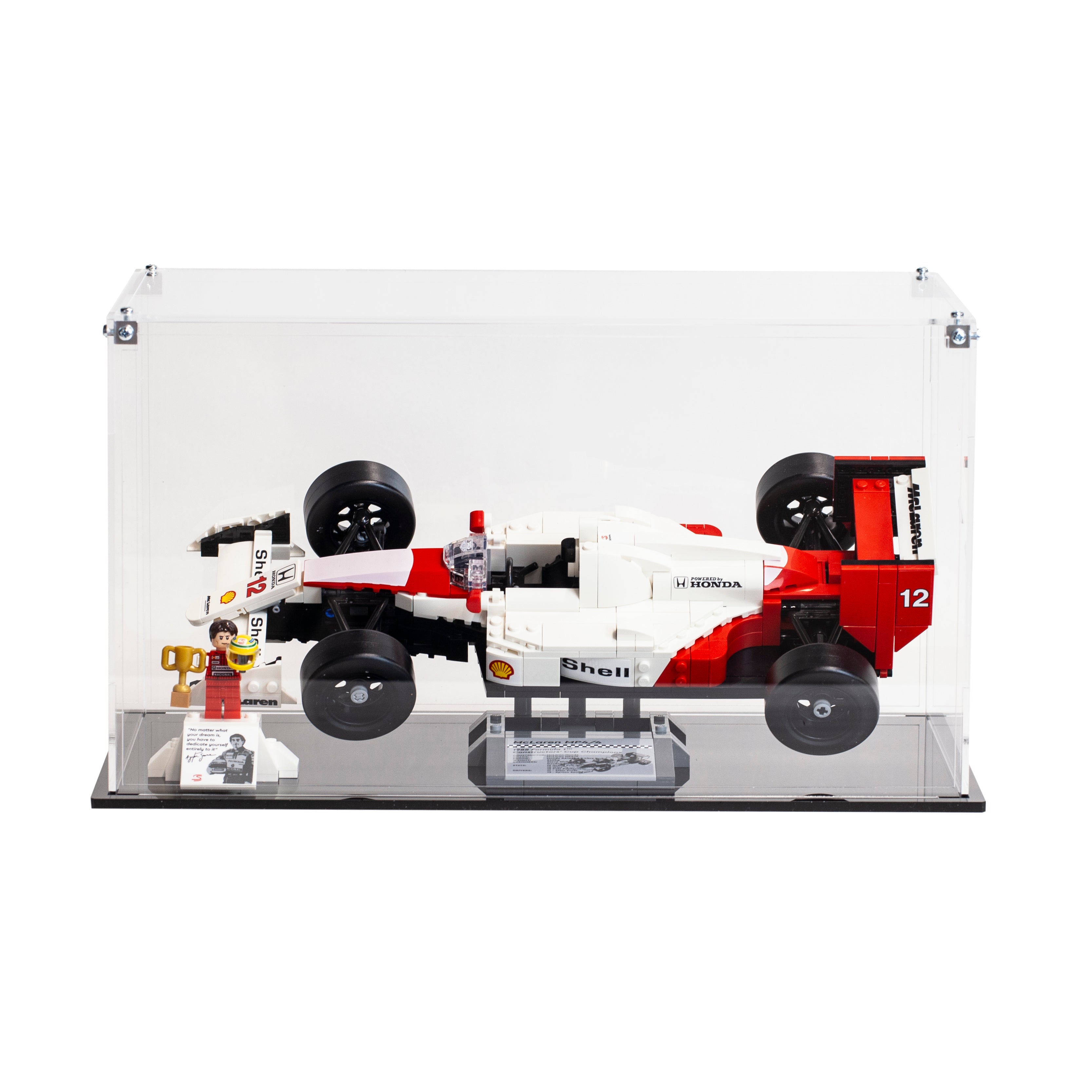 Premium Acrylic Display Case for the LEGO McLaren MP4/4 & Ayrton