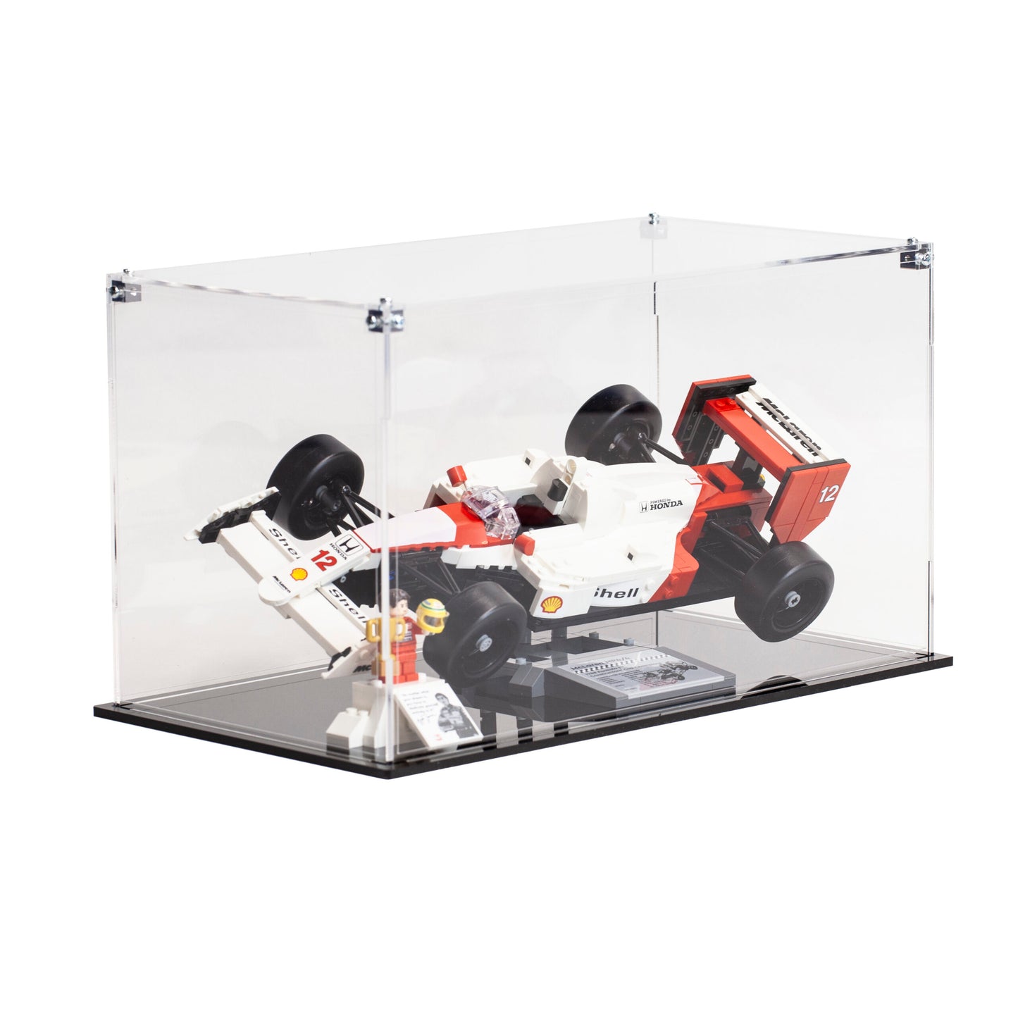Premium Acrylic Display Case for the LEGO McLaren MP4/4 & Ayrton Senna 10330