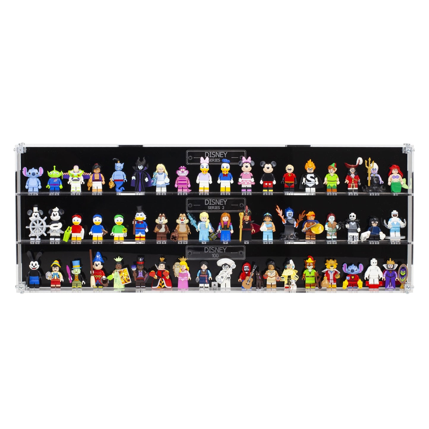 Acrylic Display Case for LEGO Minifigures Complete Disney Series
