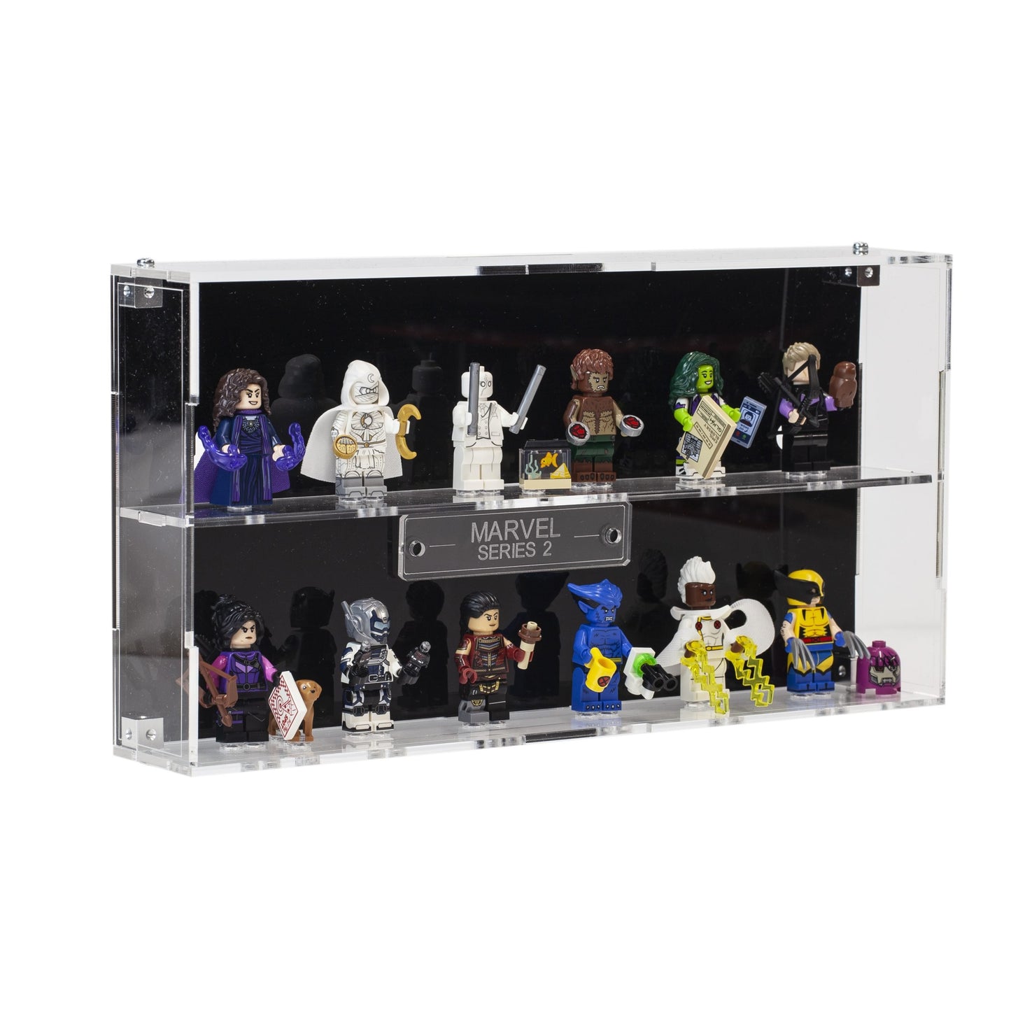 Acrylic Display Case for LEGO Minifigures Marvel Series 2