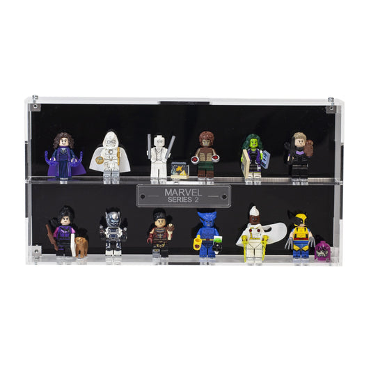 Acrylic Display Case for LEGO Minifigures Marvel Series 2