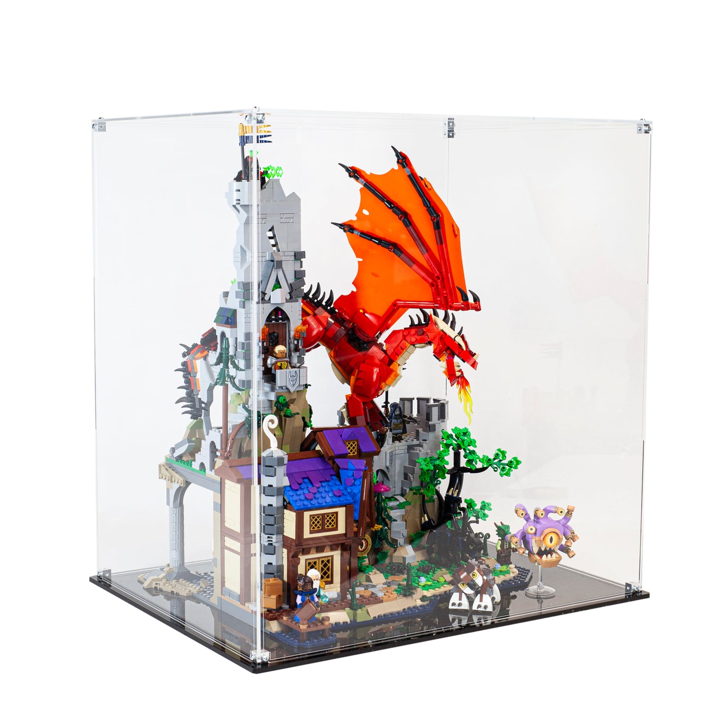 Premium Acrylic Display Case for the LEGO Dungeons & Dragons: Red Dragon's Tale 21348
