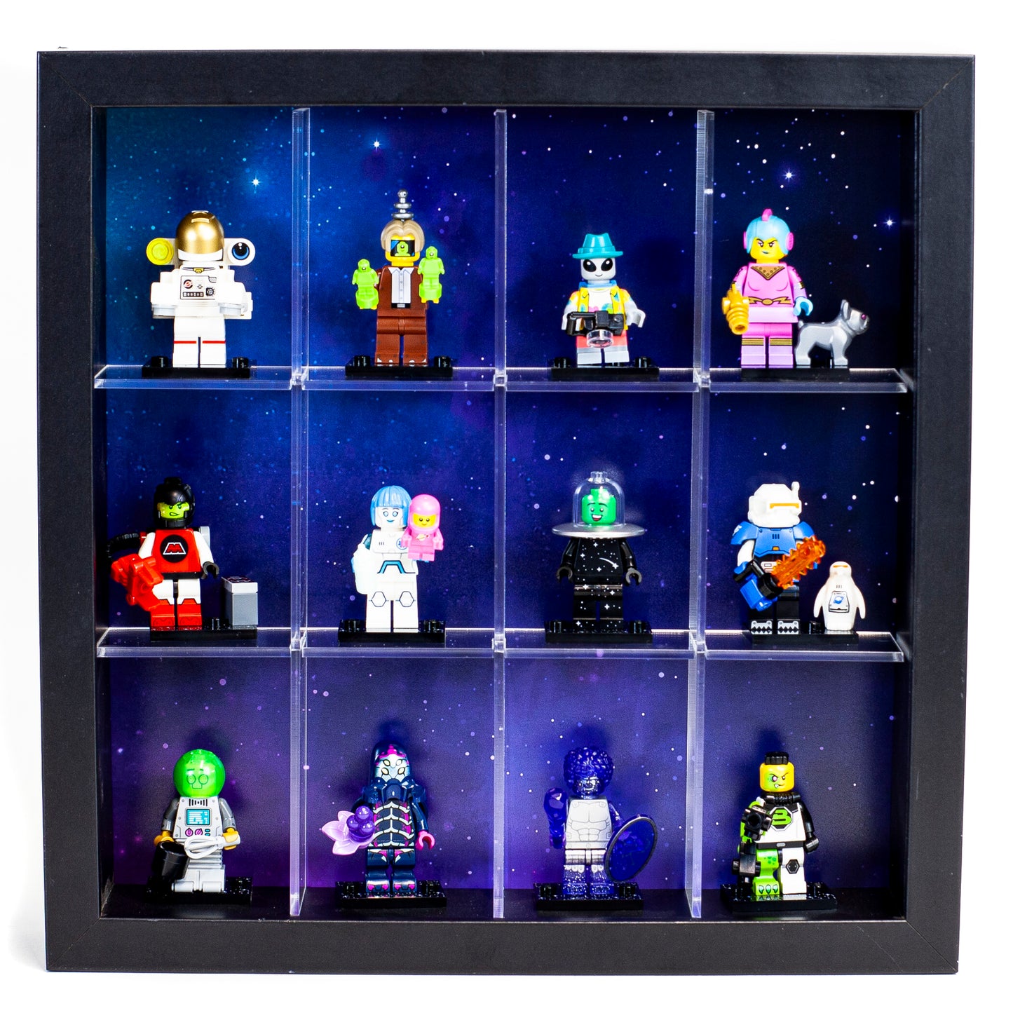 Acrylic Shelf Frame for LEGO Minifigures Series 26 – Laser Frame