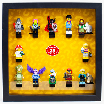 Minifigure series 1-27 Centre header Acrylic frame Insert