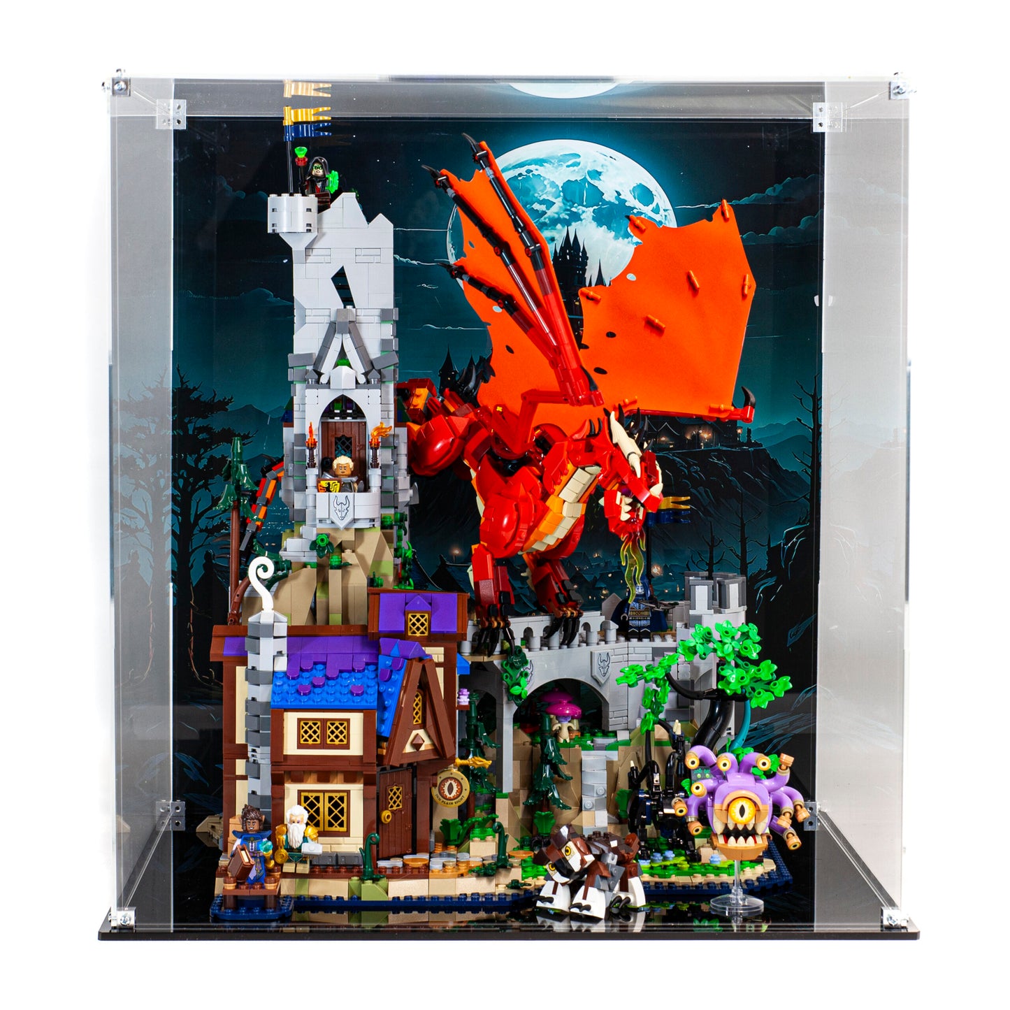 Premium Acrylic Display Case for the LEGO Dungeons & Dragons: Red Dragon's Tale 21348