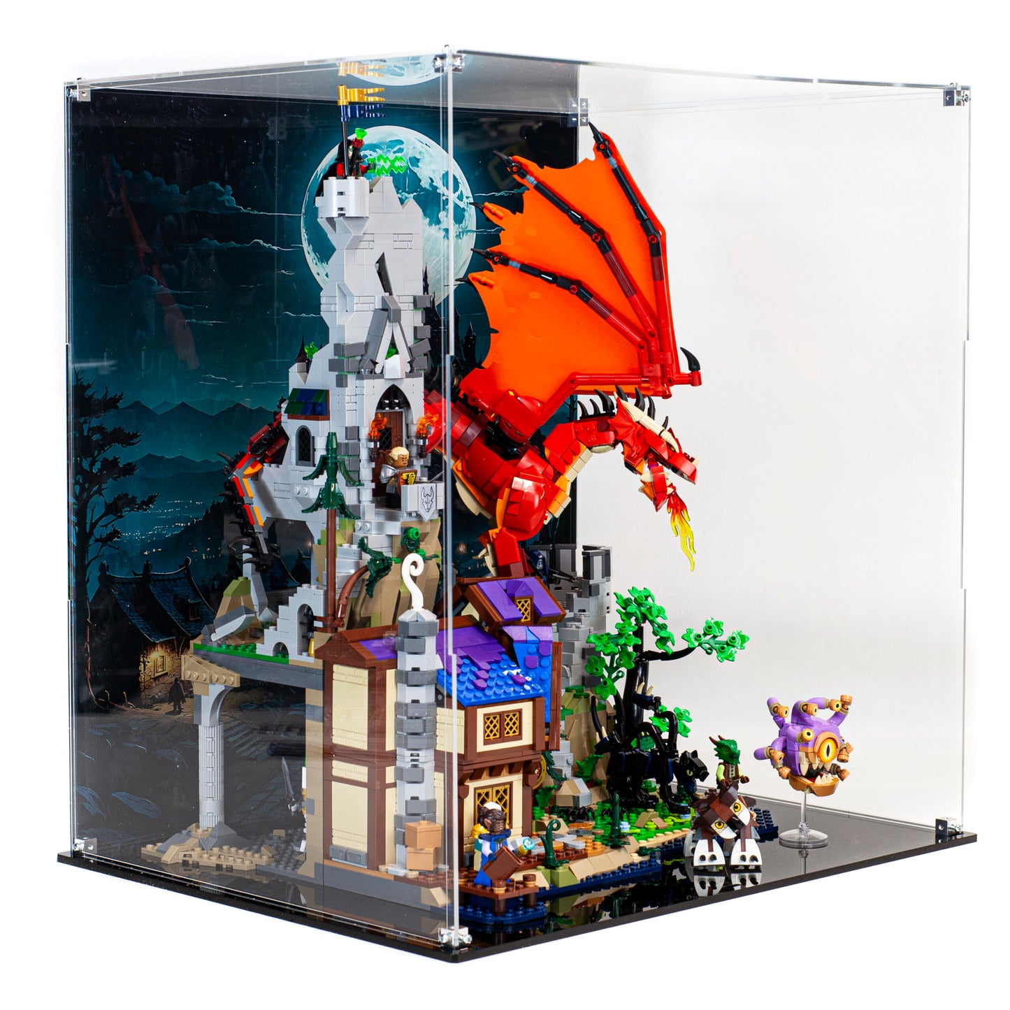 Premium Acrylic Display Case for the LEGO Dungeons & Dragons: Red Dragon's Tale 21348