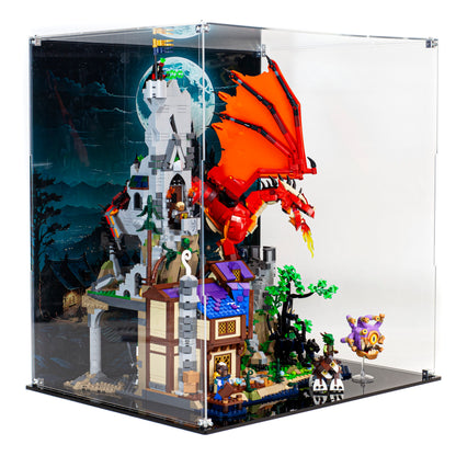Premium Acrylic Display Case for the LEGO Dungeons & Dragons: Red Dragon's Tale 21348