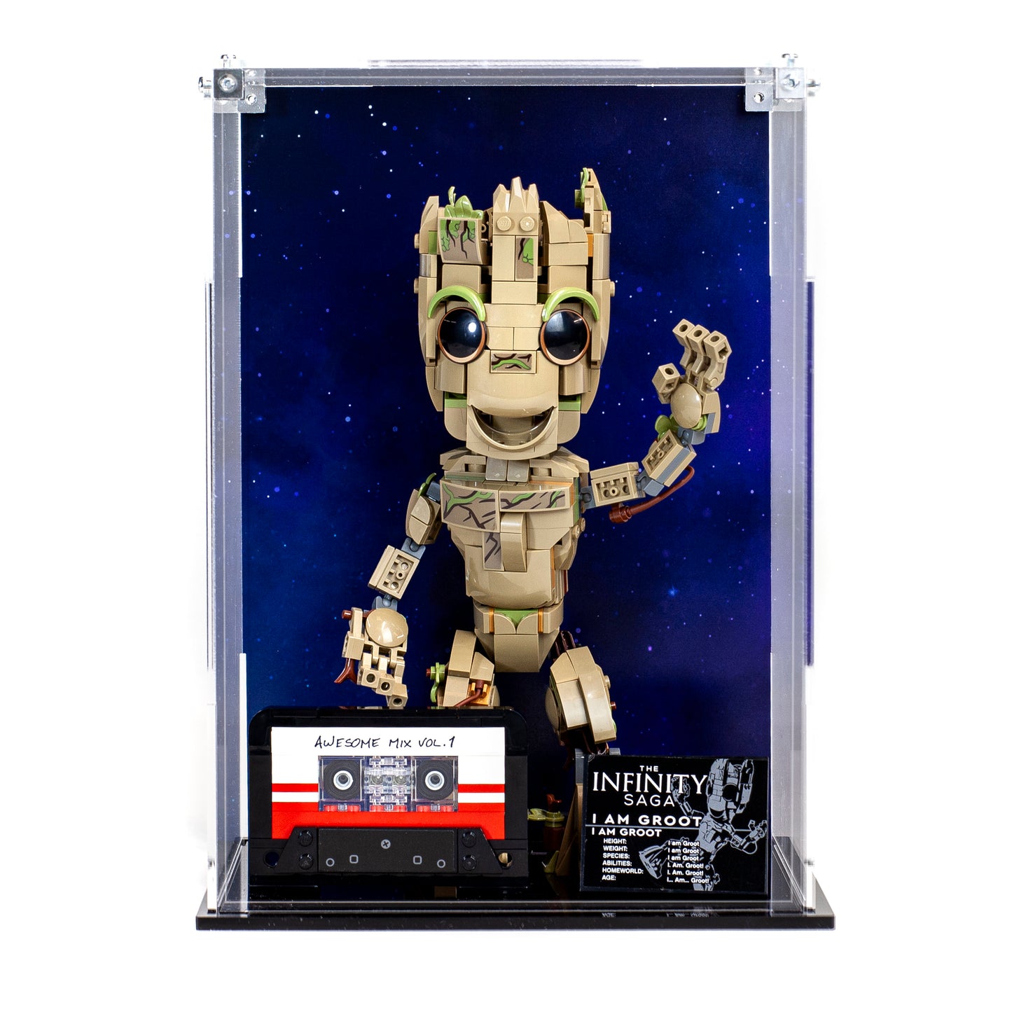 Acrylic Display Case for the LEGO® MARVEL I am Groot 76217