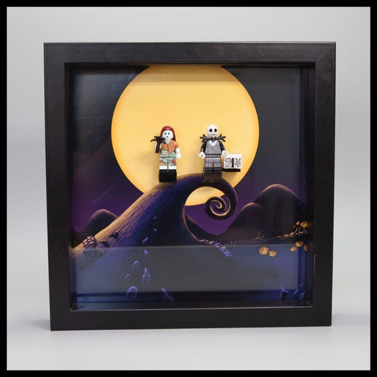 Jack And Sally Acrylic Frame Insert For LEGO Jack And Sally Minifigures