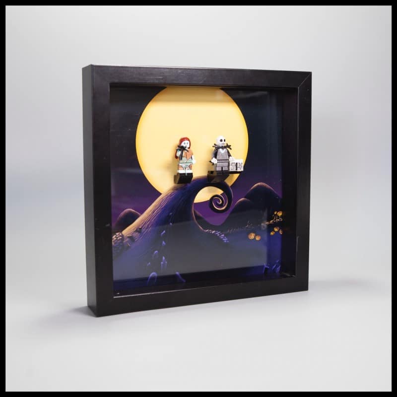 Jack And Sally Acrylic Frame Insert For LEGO Jack And Sally Minifigures